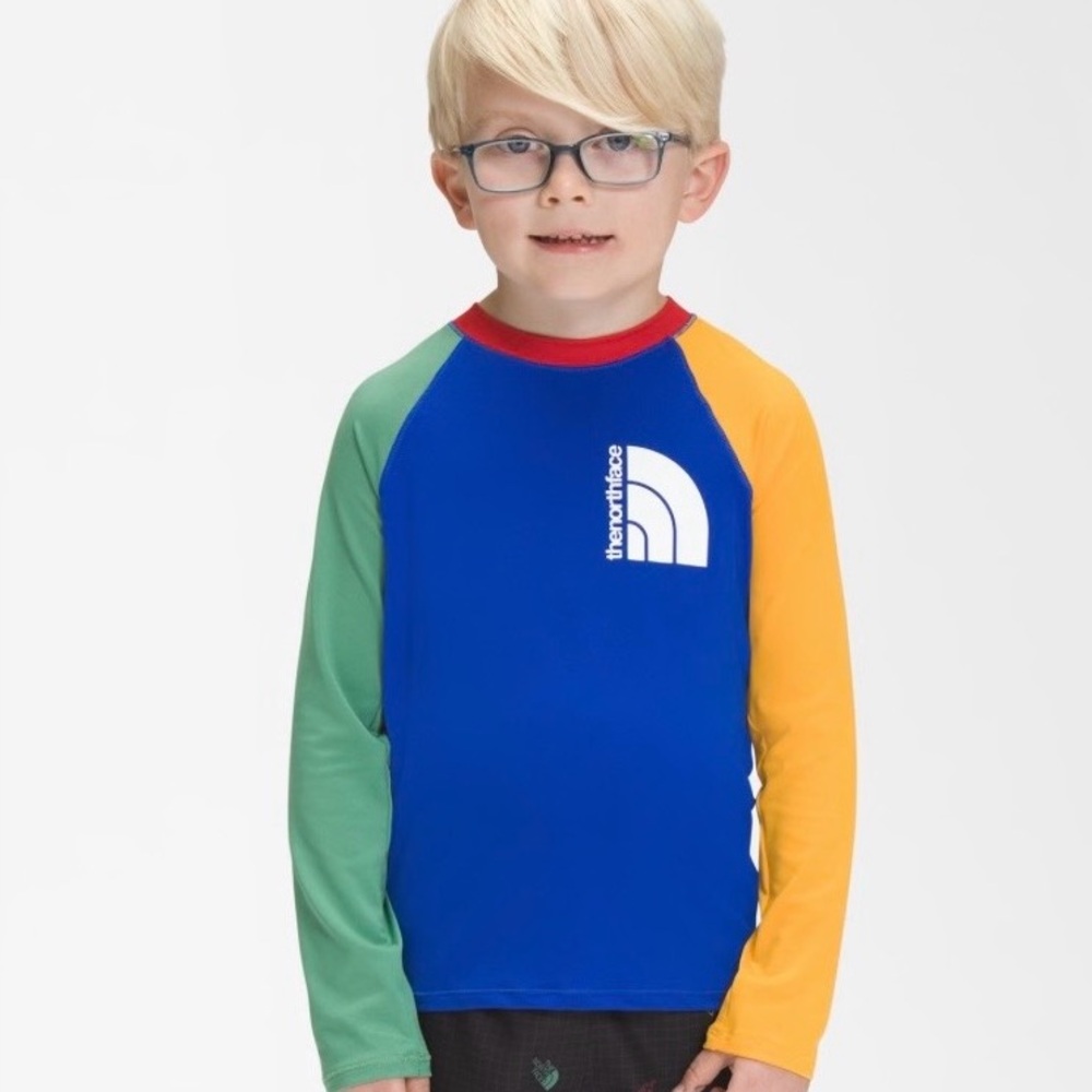 The North Face Kids' Amphibious Colorblock Swim Shirt | 5T | UPF40